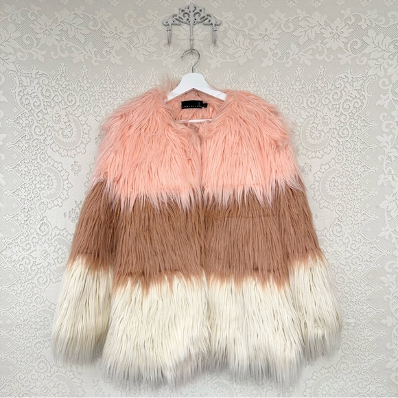 Story of Lola Faux Fur Ombre Coat